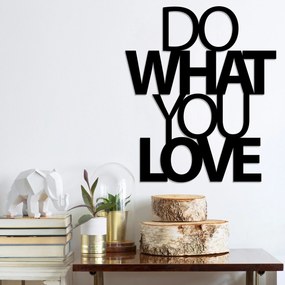 Acessório Decorativo de Parede Metálico Do What You Love 2 – Preto – 4