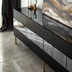Móvel TV Leon – Dourado Fumado – 180x59x35 cm