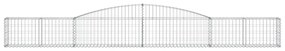 Cestos gabião arqueados 9 pcs 400x30x40/60 cm ferro galvanizado