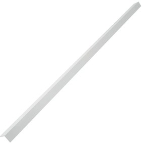 Perfis angulares p/ pavimento em alumínio 5 pcs 170 cm prateado