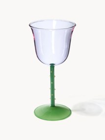 Copos de vinho em vidro de borosilicato artesanal Dot, 2 uni.