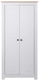 Roupeiro branco 80x50x171,5 cm pinho Panamá maciço