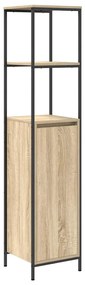 Conjunto de Móveis de Banheiro de 3 Peças Carvalho Sonoma Madeira Inge