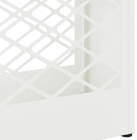 Suporte de Guarda-Chuva Branco da - 28x12x41 cm, Aço