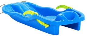 Trenó com travões 87x40x18 cm polipropileno azul