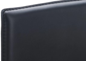 Banco de bar Avola em couro sintético 43 x 103 x 51 cm Preto