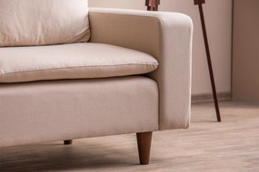 Sofá de 2 Lugares Pafu Lungo — Creme - 180x52x75 cm - Design Moderno