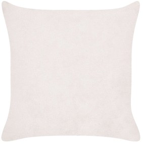 Conjunto de 2 almofadas decorativas em bombazine branca creme 43 x 43 cm MILLET Beliani