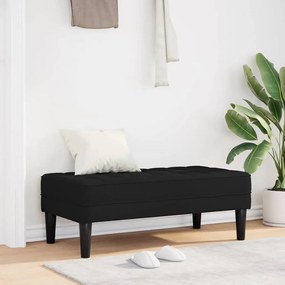Banco vidaXL Preto 113x57x39 cm Tecido