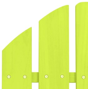 Cadeira Adirondack para jardim abeto maciço verde
