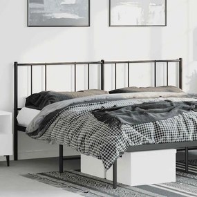 Cabeceira de cama 180 cm metal preto