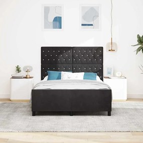 Cama vidaXL Preta 160x200 cm Veludo