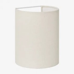 Luminária De Parede Em Linho Kiraz ↔︎ 15 X ↑20 Cm & Linho Branco - Sklum