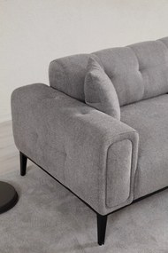 Sofá-Cama 3 Lugares Athena – Cinzento Claro – 225x92x76 cm