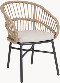 Cadeiras de jardim empilháveis com braços Odivelas, conjunto de 2