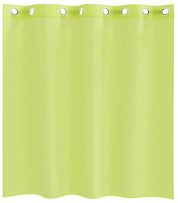 Cortinas de voile com ilhós 2 pcs verde-maçã 140x140 cm