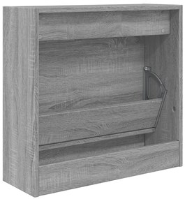 Sapateira 60x21x57 cm derivados de madeira sonoma cinza