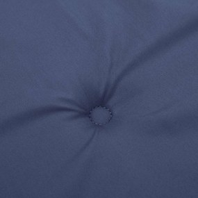 Almofadão p/ banco jardim 100x50x4cm tecido oxford azul-marinho