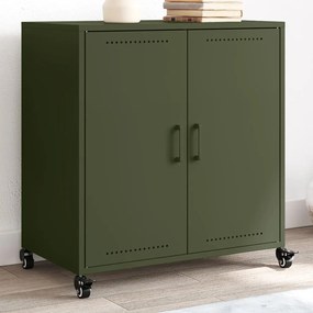 Aparador 68x39x72 cm aço verde-azeitona