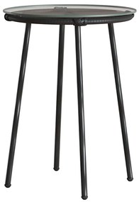 Conjunto de Jantar para Jardim 3 pcs Preto, Antracite