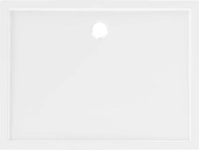 Mexen Flow base de duche retangular slim 100 x 80 cm, branco brilho - 46R108010