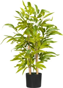 Bambu artificial, Plantas artificiais, altura 60 cm – tronco, ramos, líquen, folhas, muito realista e vaso incluído