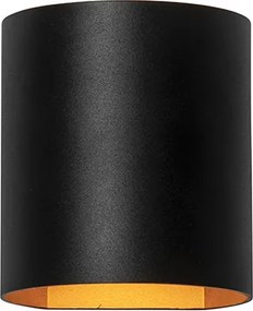 Candeeiro de parede inteligente preto com latão incl. Wifi G9 - Sabbio