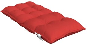 Almofadões cadeira encosto baixo 6 pcs tecido oxford vermelho