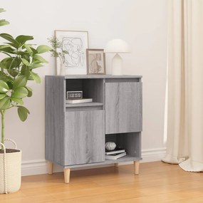 vidaXL Aparador 60x35x70 cm derivados de madeira cinzento sonoma