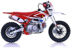 Mini moto infantil Pit bike automático 90cc Apollo Thunder Vermelha