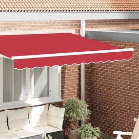 vidaXL Valência de Toldos Vermelho 580 x 20 cm lona