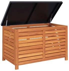 Caixa de arrumação para jardim 90x48x55 cm eucalipto maciça
