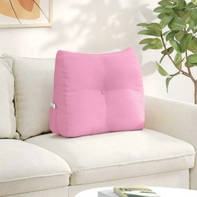 vidaXL Travesseiro para Costas Rosa 60 x 24 x 50 cm tecido