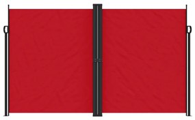 Toldo lateral retrátil 200x600 cm vermelho