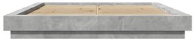 Estrutura de cama 160x200 cm derivados de madeira cinza cimento