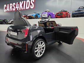 Carro elétrico para crianças Mini Cooper S 12V Pneus EVA, Assento de couro sintético Preto metálico