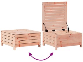 7 pcs conjunto lounge de jardim madeira de douglas maciça