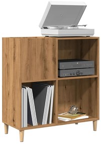vidaXL Armário discos 84,5x38x89cm deriv. madeira carvalho artisiano