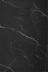 Mexen Hugo base de duche retangular SMC 120 x 90 cm, pedra preta - 42759012