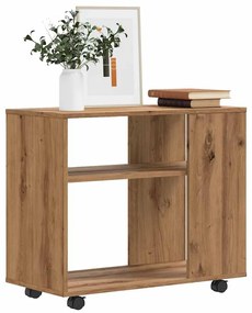 vidaXL Mesa de apoio 70x35x55 cm derivados madeira carvalho artisiano