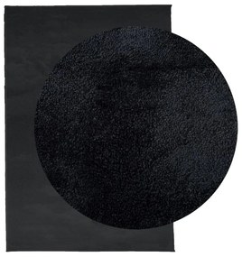 Tapete de pelo curto OVIEDO 160x230 cm preto