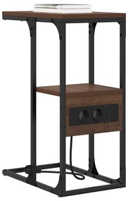 Mesa-de-cabeceira Carvalho castanho 41.5 x 26 x 60.5 cm