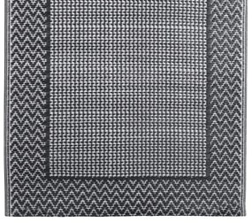 Tapete de exterior 80x150 cm PP cinzento