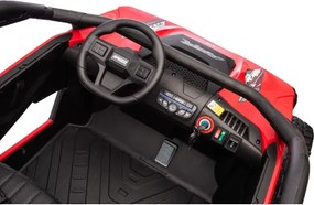 Carro elétrico infantil DRACO 24V 2 Lugares 4x4, Rodas Borracha Rosa