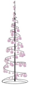 Árvore de Natal LED com Baubles 100 LEDs Branco Quente 150 cm