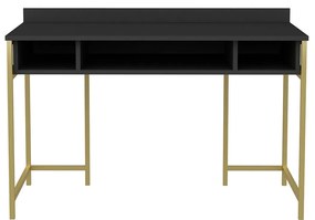 Secretária de Estudo Alma - Dourado e Antracite - 120x60x74,8 cm