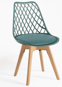 Pack 4 Cadeiras Mima - Verde escuro