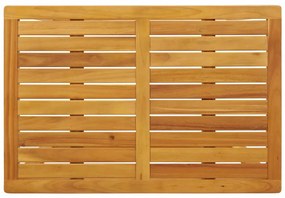 3 pcs conjunto de varanda com almofadões madeira acácia maciça