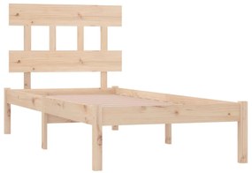 Estrutura de cama solteiro 90x190 cm madeira maciça