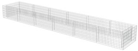 Canteiro elevado/cesto gabião 540x90x50 cm aço galvanizado